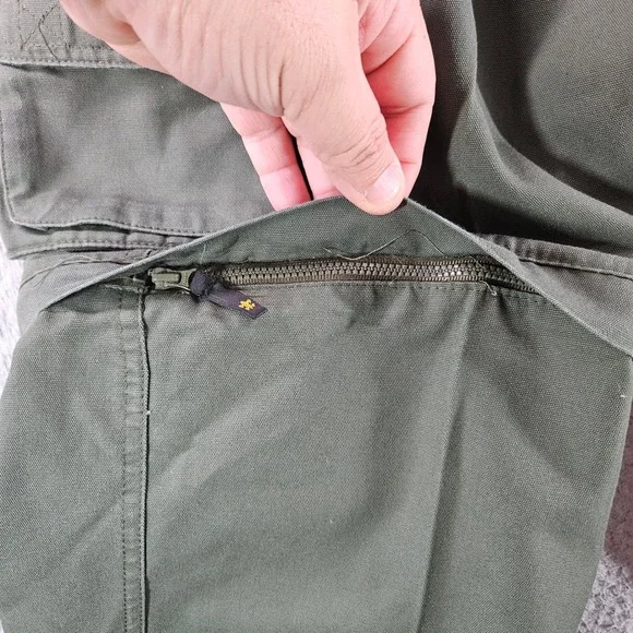 Boy Scouts of America Ladies 8 Convertible Cargo Pants Green Outdoor 30x25 - Picture 3 of 9